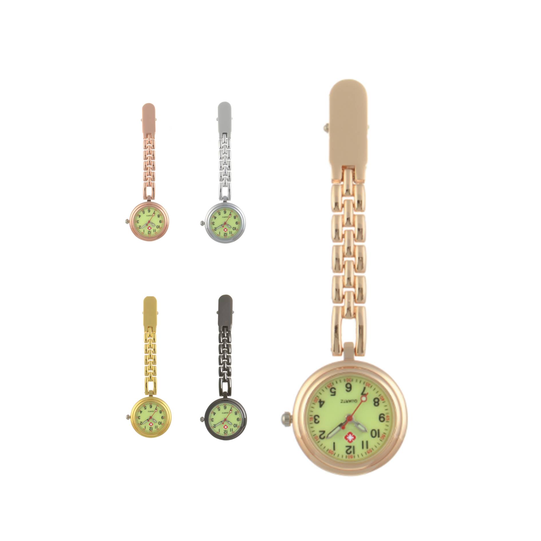Luminous Alloy Pocket Brooch Nurse Watch 2