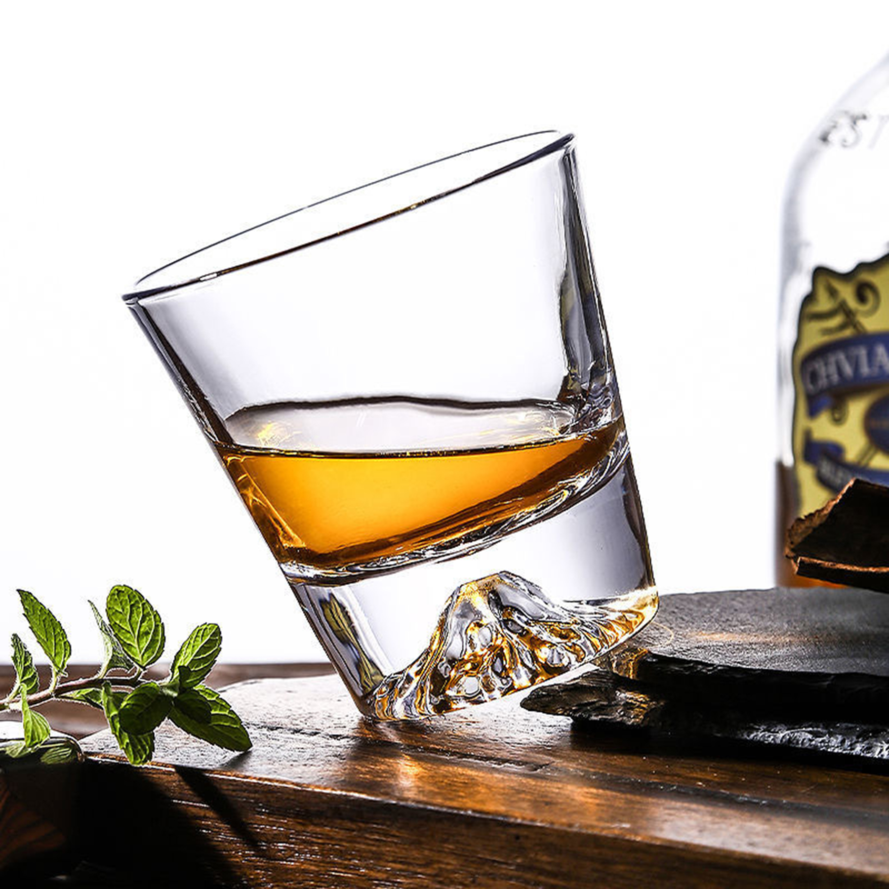 Clear Whiskey Glass 3