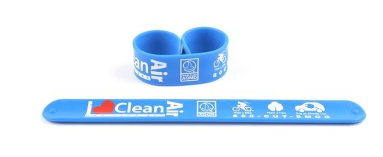Silicone Slap Bracelet (8 1/2"x1"x1/16") 2