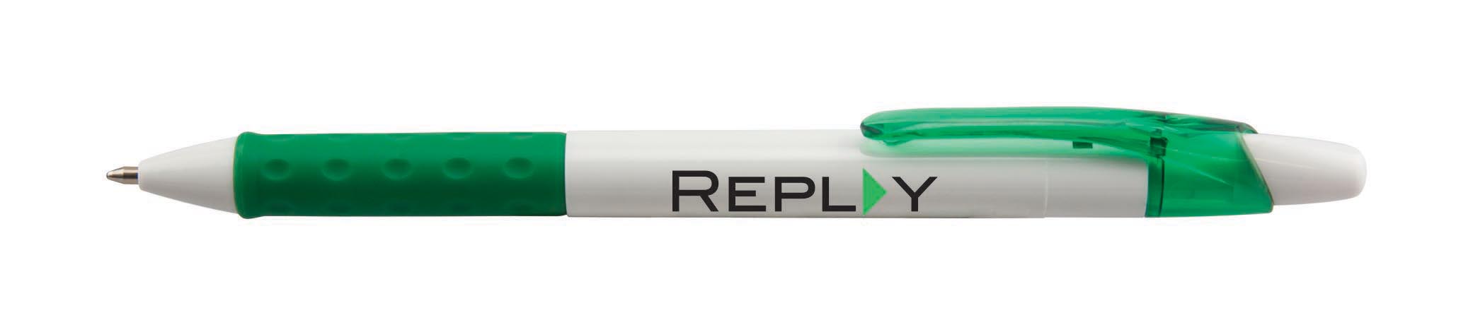R.S.V.P.® RT White Barrel Retractable Ballpoint Pen 8