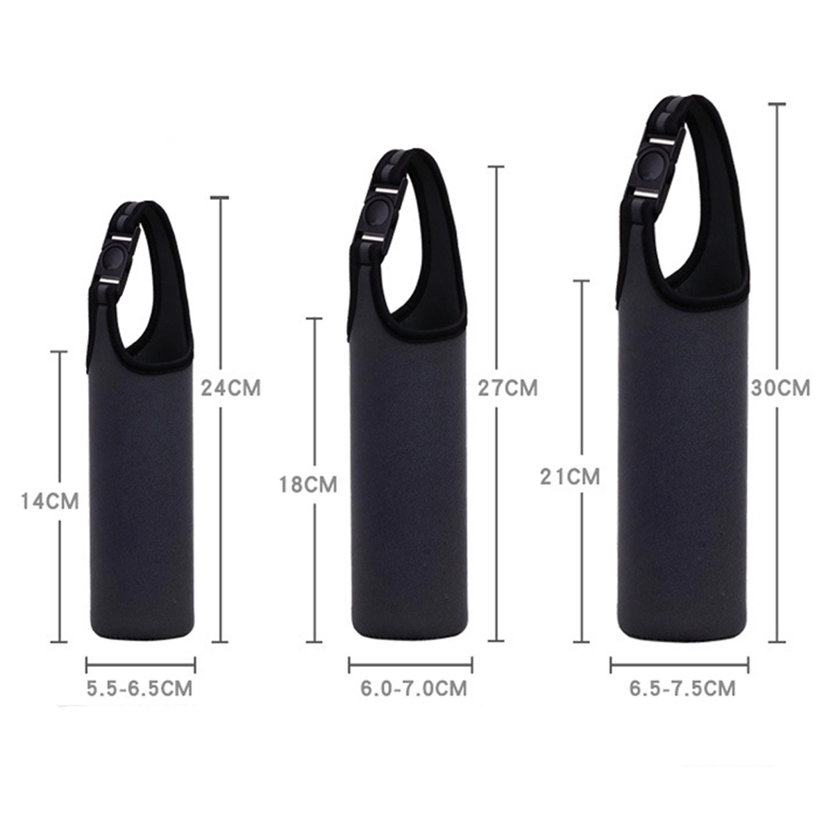 Water Bottle Sleeve Portable Cooler Cover Holder Strap 4