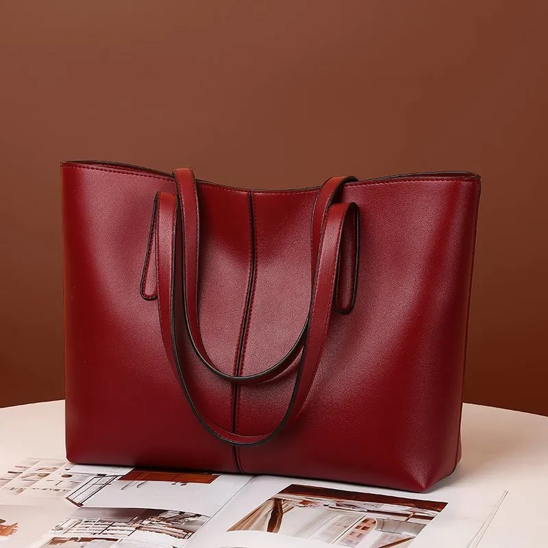 Retro shoulder large volum handbag for women 4