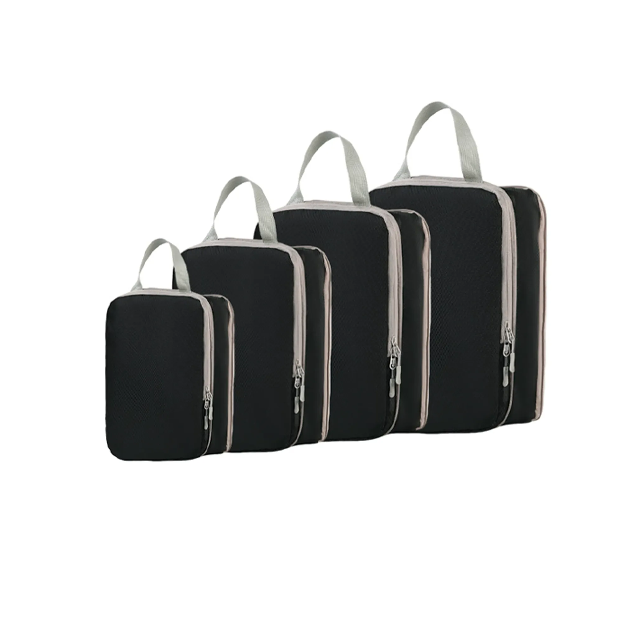 4 Set Compression Packing Cubes Travel Accessories 2