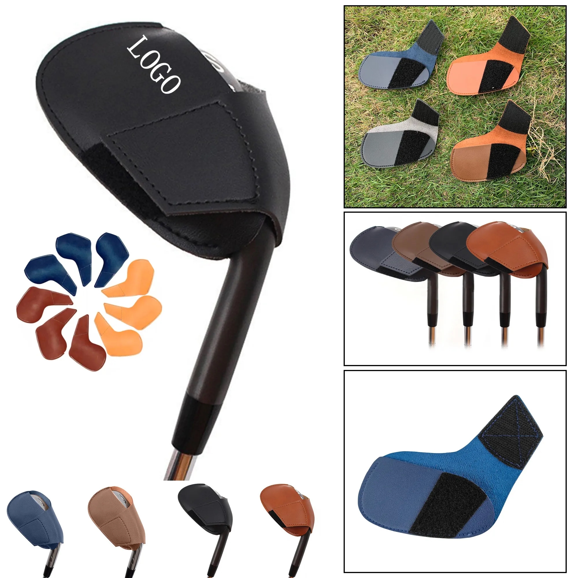 PU Leather Golf Putter Head Cover 3
