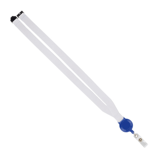 IMPORT 3/4" Dye-Sublimated Lanyard with Retractable Badge Reel and IPH7 back of neck convenience release. 6