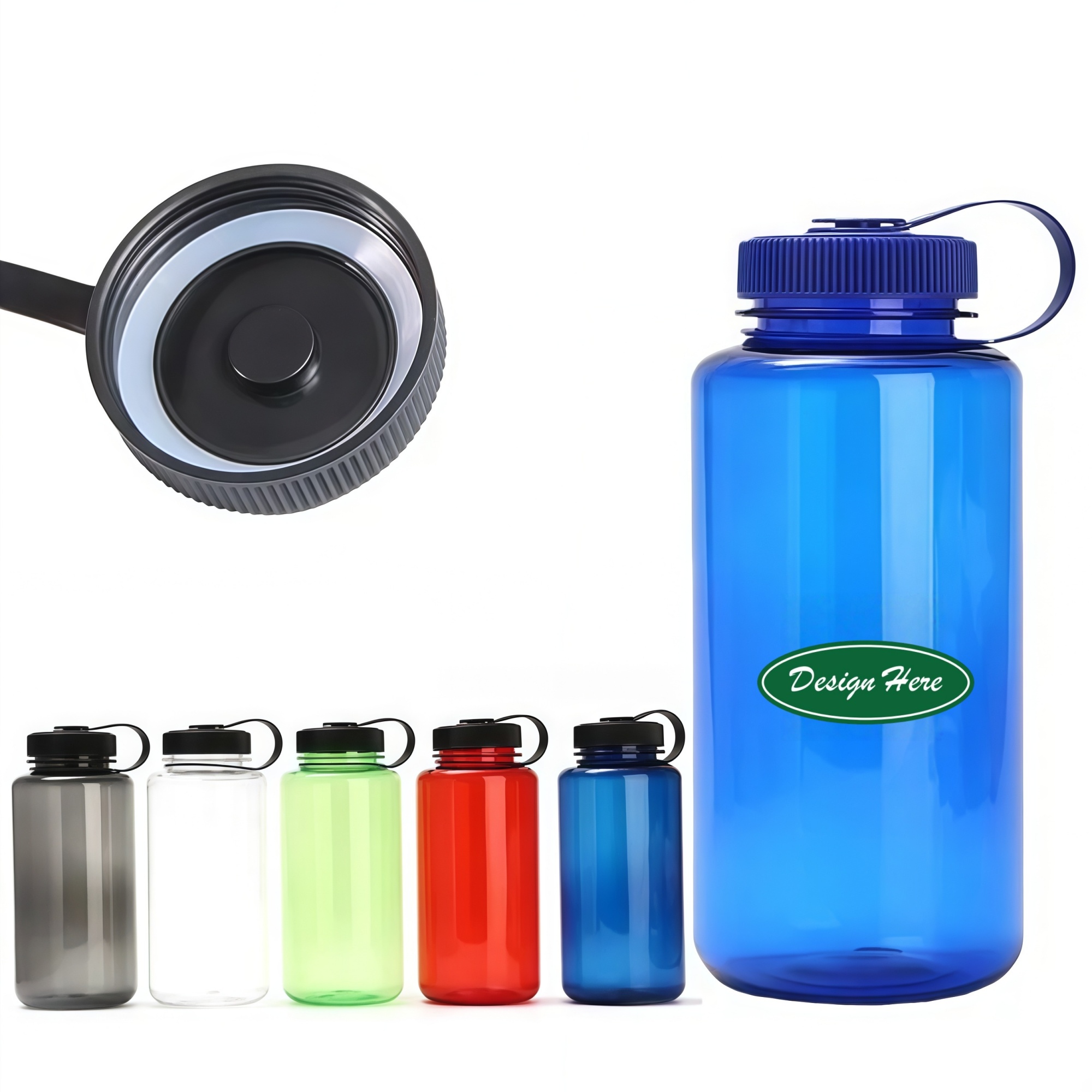 32 Oz Plastic Water Bottle With Handle 2
