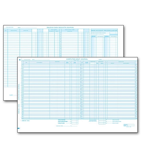 Computer input sales and cash receipt journal 2