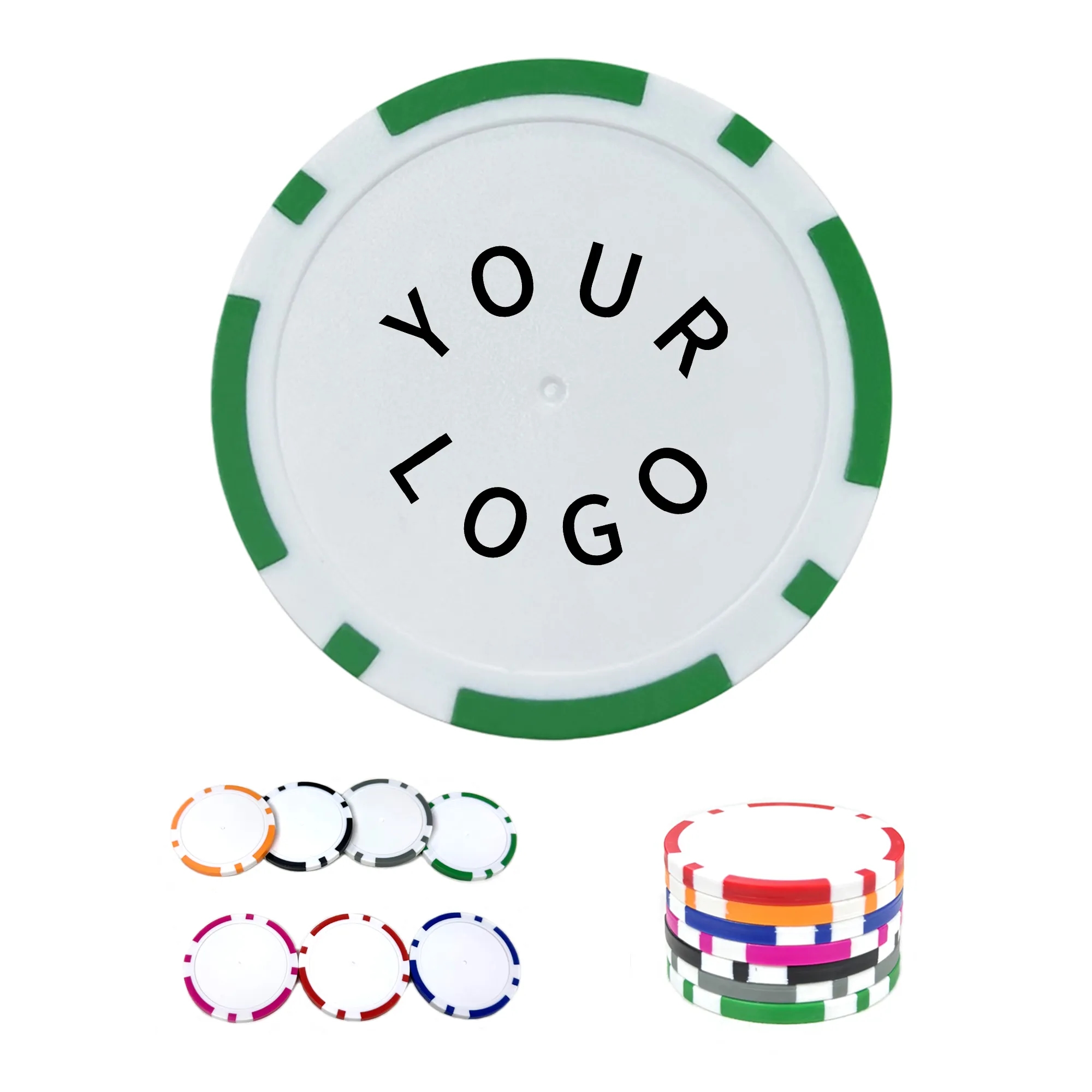 Striped Dice Poker Chips 7