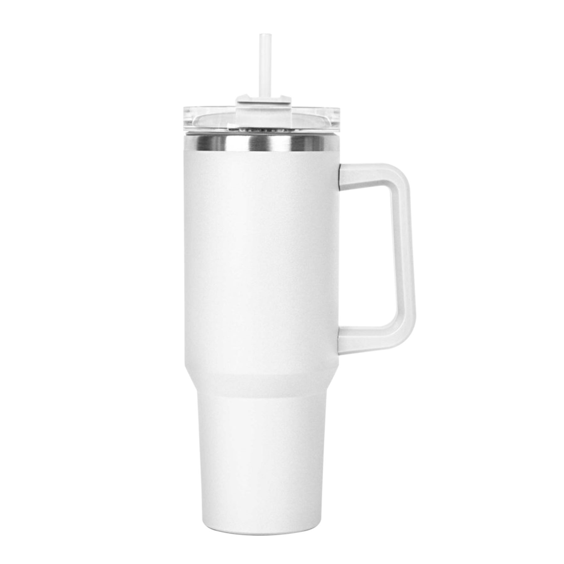 40 OZ. S/S Travel Handle Mug w/ Twist Closure Straw Lid 6