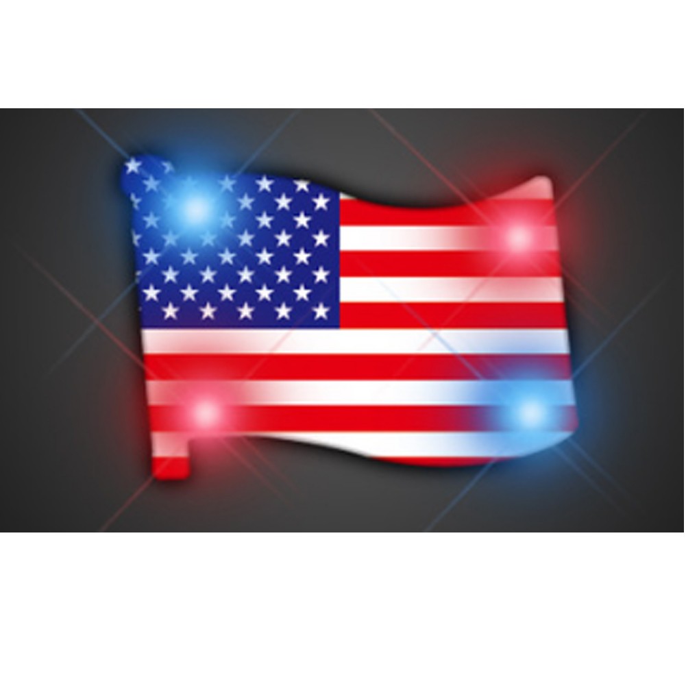 Usa Flag Flashing Pin 2