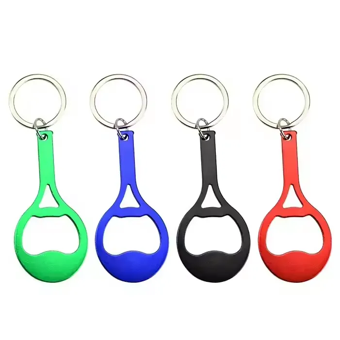 Tennis Racket Shape Bottle Opener w/Key Chain 2