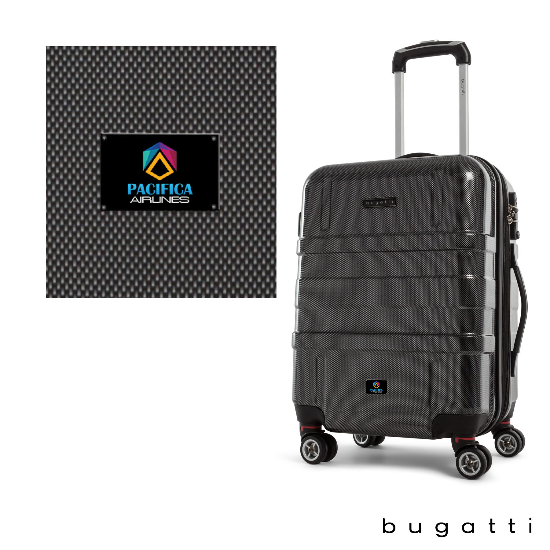 Bugatti Budapest Carry-On Rolling Bag 17