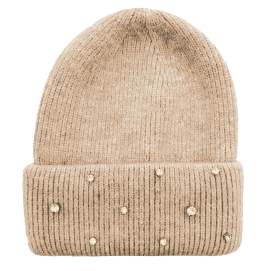 Custom Circular Knit Stretch Acrylic Cuffed Beanie w/ Stones 8