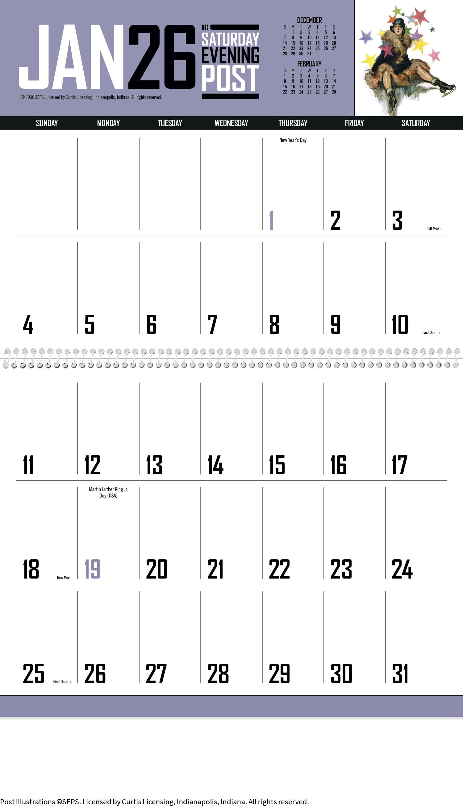 Triumph® Calendars Big Block Memo 36