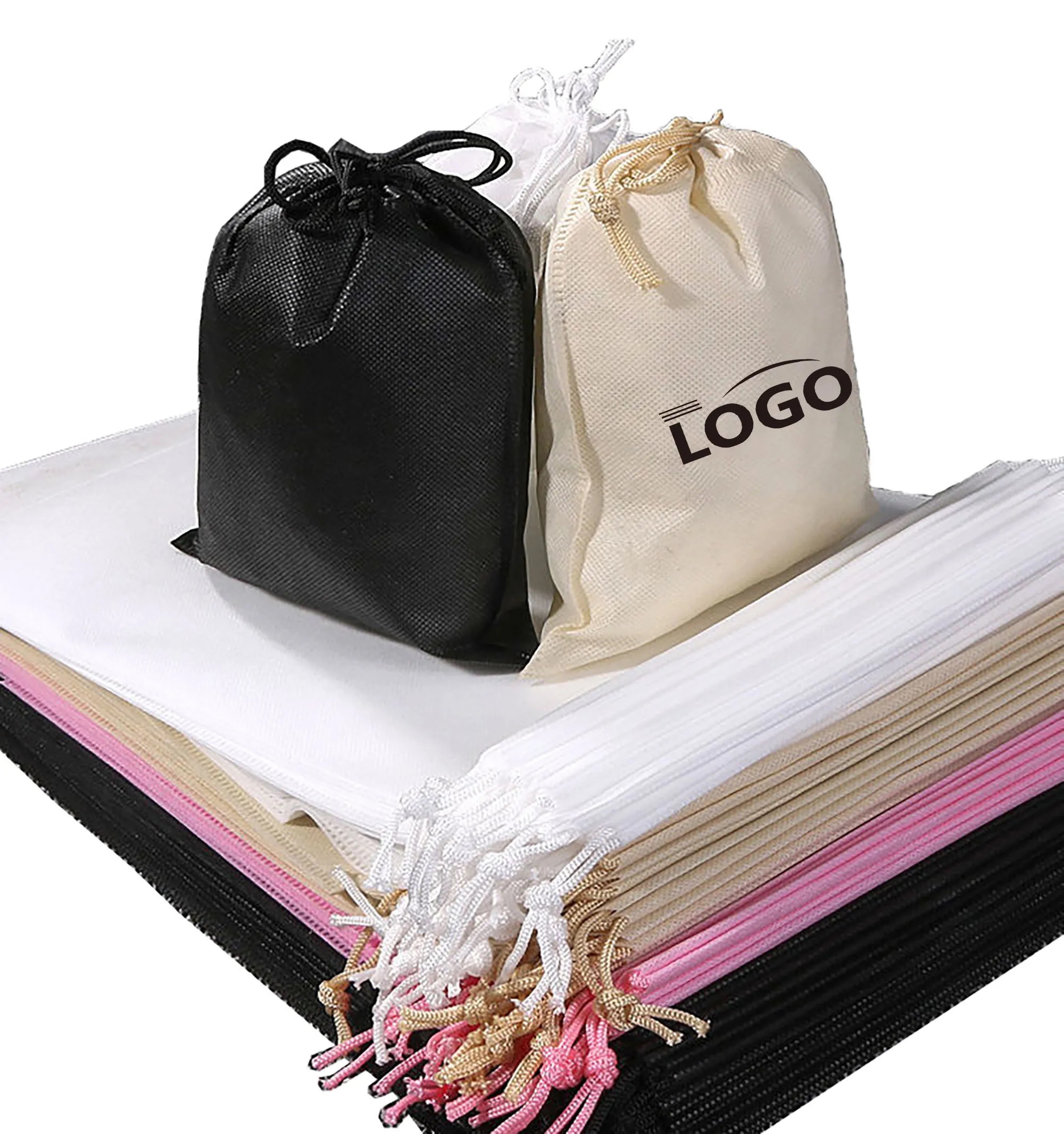 11.8 x 9.8 inch Non-Woven Grocery Drawstring Bag 3