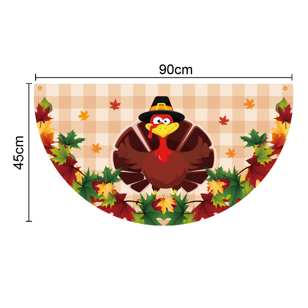 90x45CM Thanksgiving Fan Flag 2