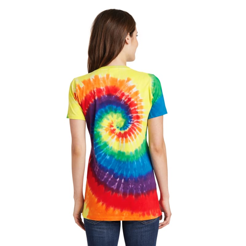 Port & Company Women's Tie-Dye V-Neck Tee. 63