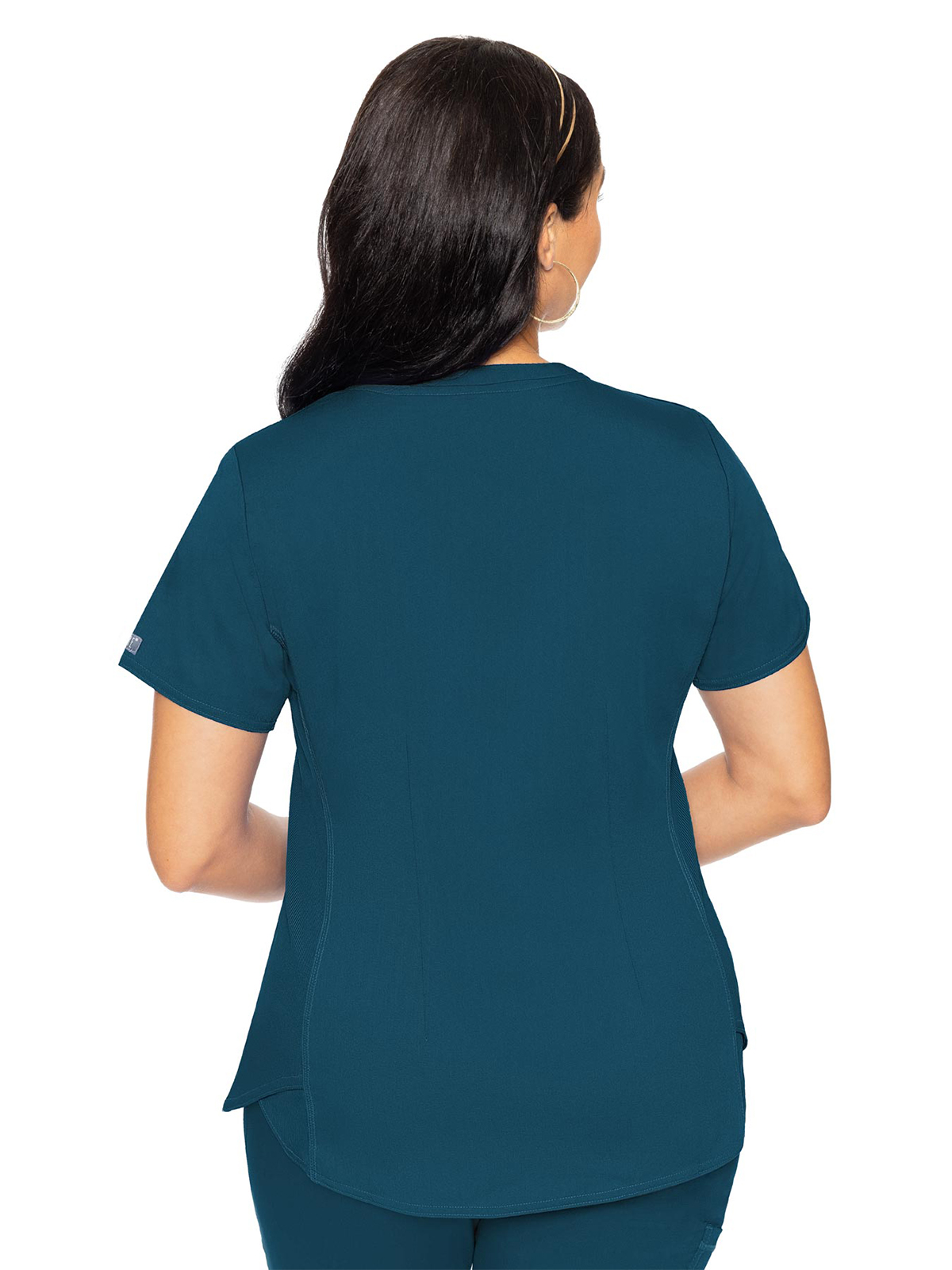 Med Couture - MC Touch - Women's 4-Pocket V-Neck Shirttail Top 51