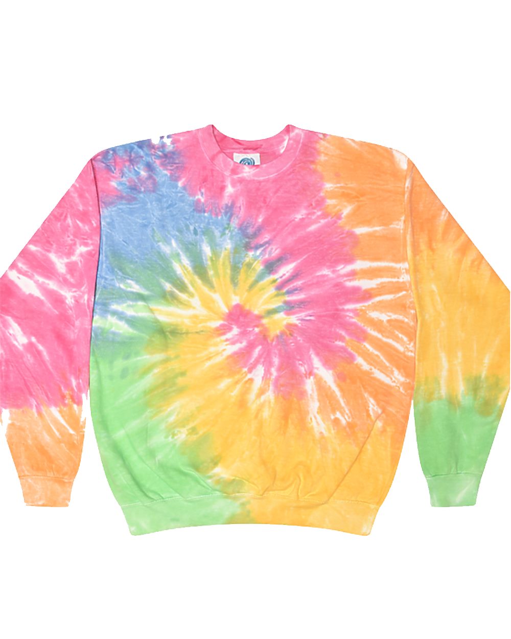 Unisex Tie-Dyed Fleece Crewneck Sweatshirt - 8100 12