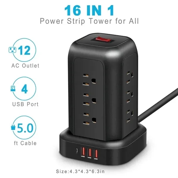 Multi Plug Outlet Extender Charging Station 4