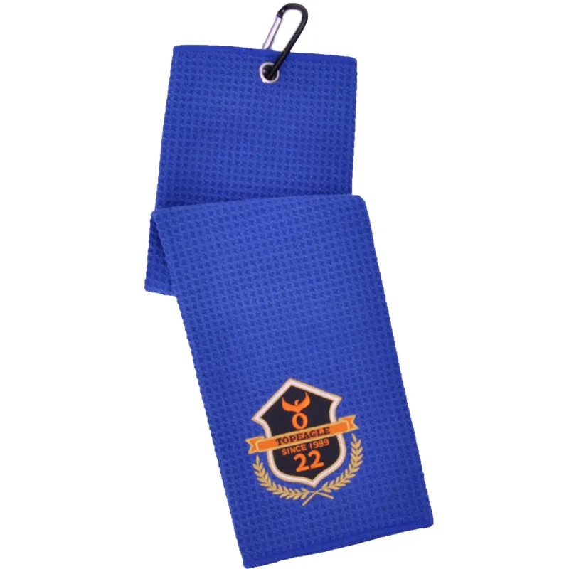 Custom Tri-fold Golf Towel With Carabiner 5