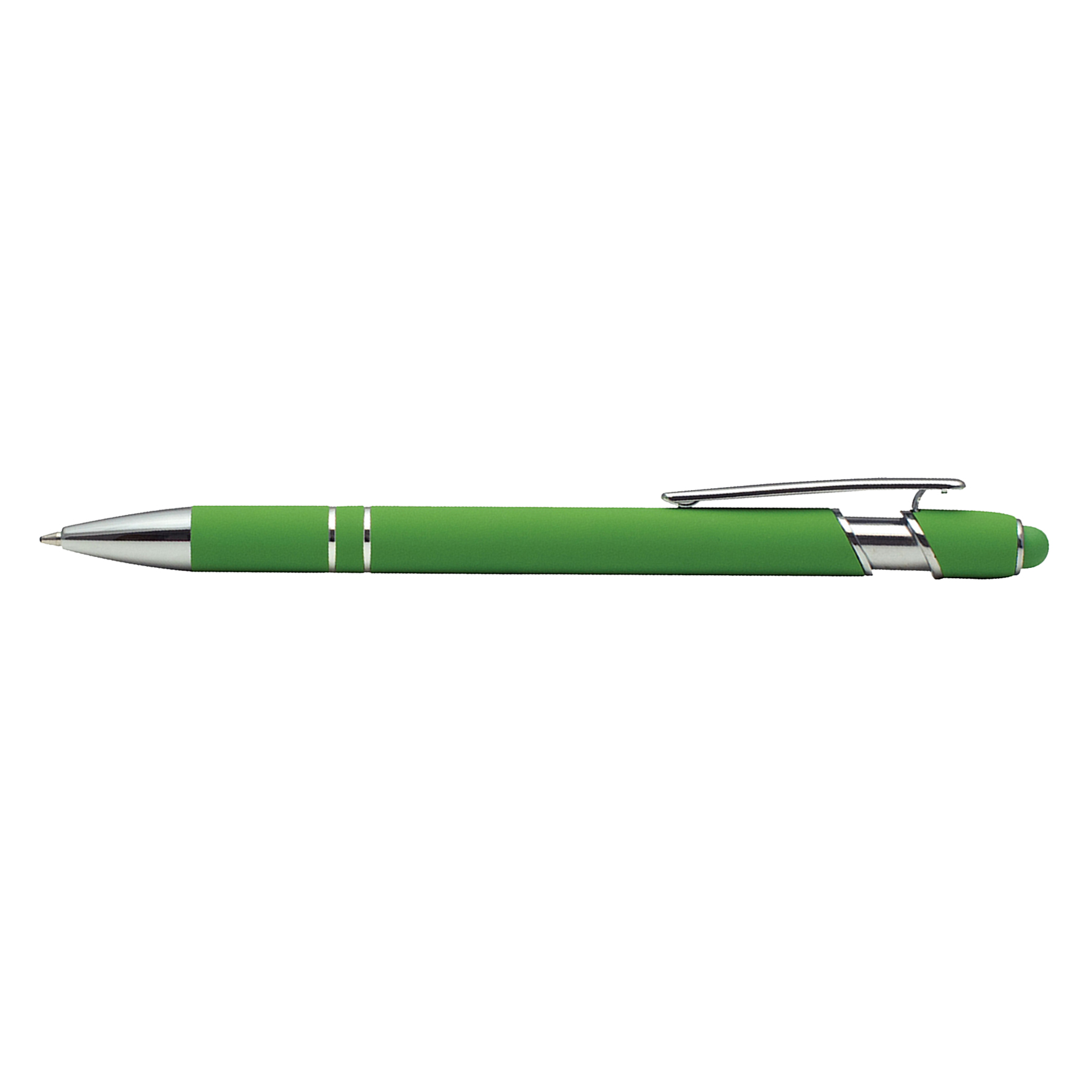 Bright Soft Touch Aluminum Ballpoint Stylus Pen 11