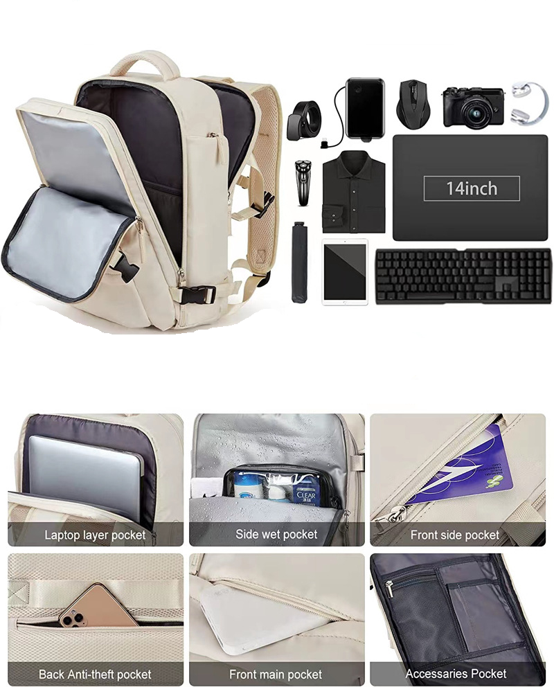 Gym Backpack Waterproof Business Laptop Bag 6