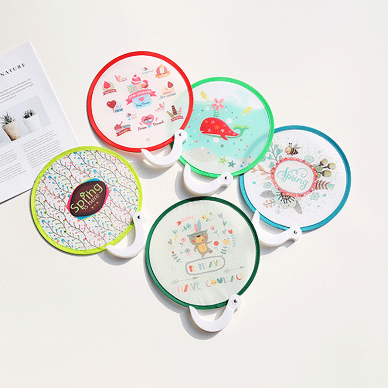 Japanese Style Handheld Round Folding Fan 13