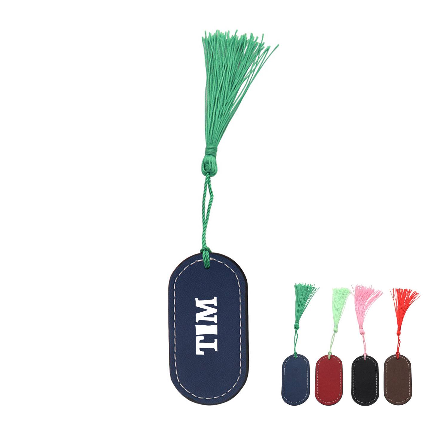 Tassel PU Leather Bookmark 2