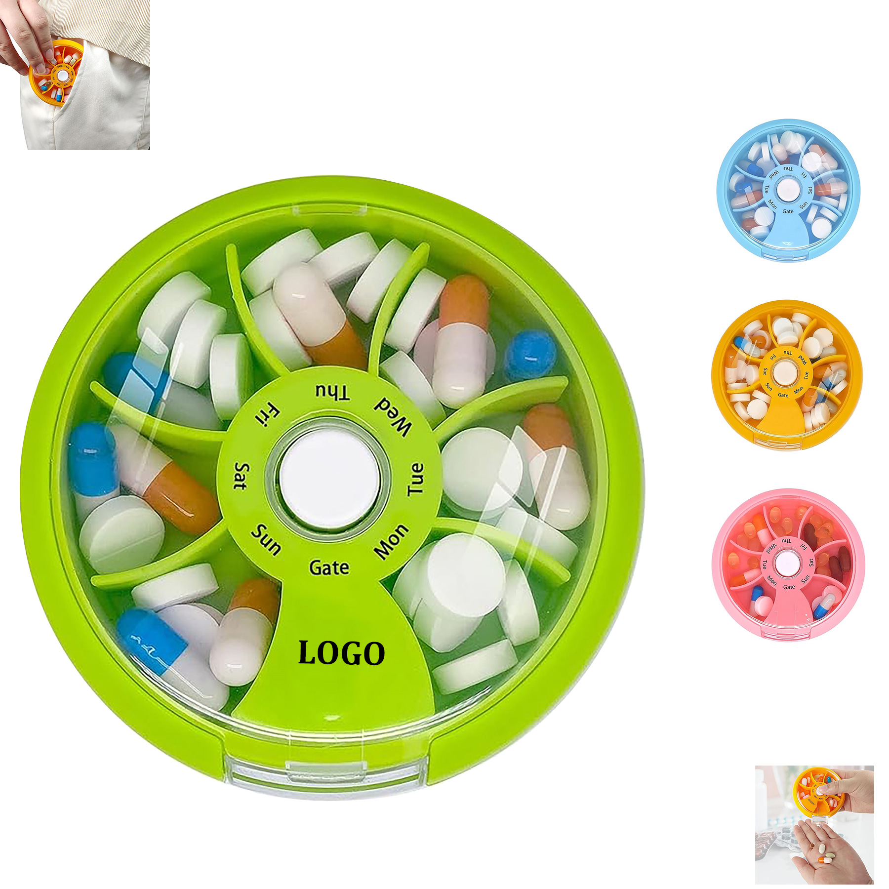 7 Day Portable Mini Travel Pill Box 5