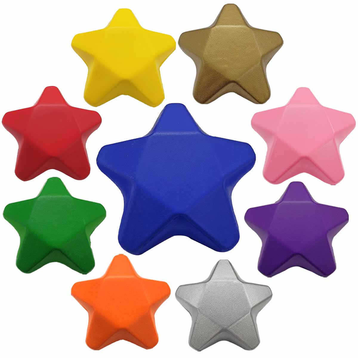 Star Shape Stress Reliever, Semi Soft And Squeezable Stress Balls 7