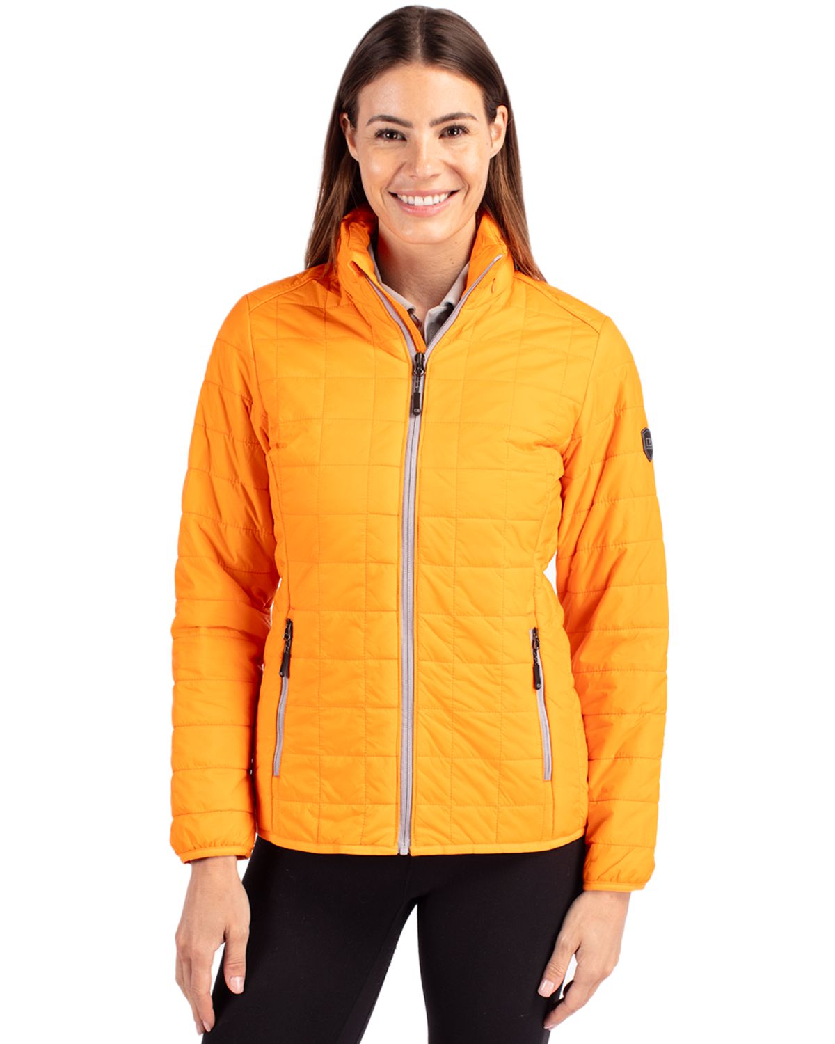 Cutter & Buck Rainier Recycled Insulated Puffer Womens Full Zip Jacket 89