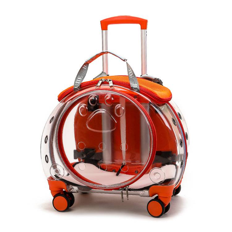 Full Transparent Pet Trolley Box Dog Bag 15