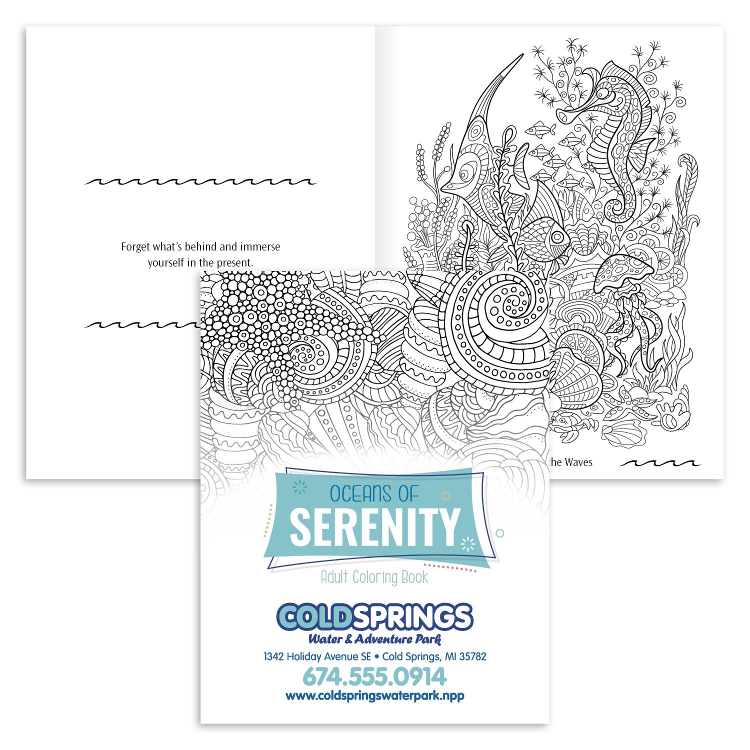 Good Value™ Oceans of Serenity Adult Coloring Book 6