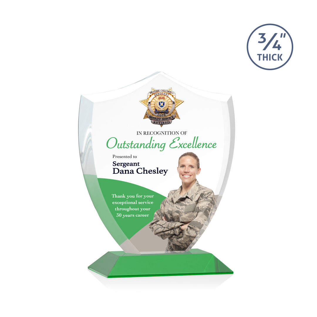 Scudo Shield VividPrint™ Award - Green 6