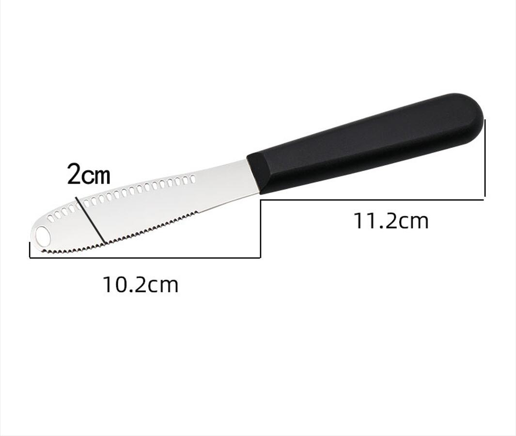 Serrated Blade Butter Spreader Knives with Holes 2