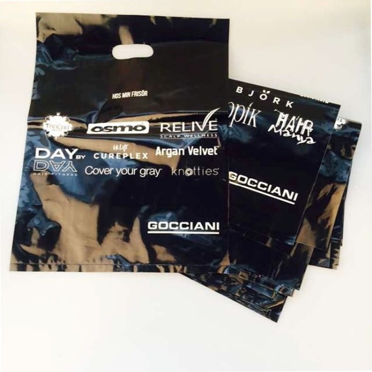 Wholesale Die Cut Handle Plastic Bags 1