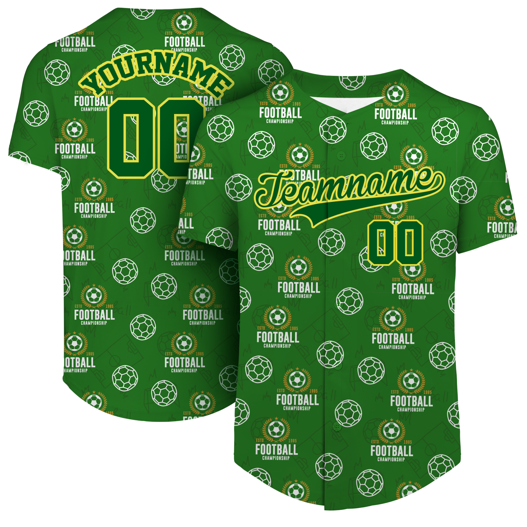 Custom Full-Button Baseball Jersey (Full Color Dye Sublimated) 25