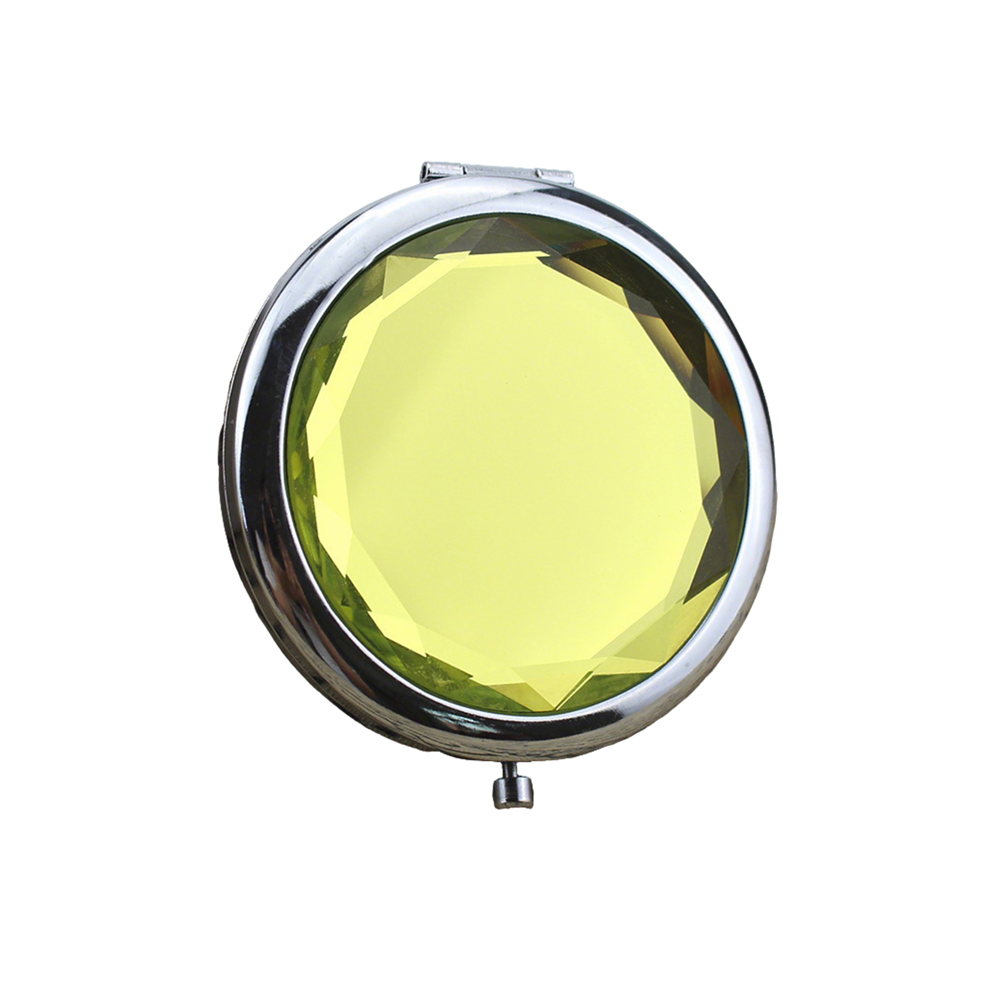 Crystal Folding Vanity Mirror With Dual Magnification 2.8" 2