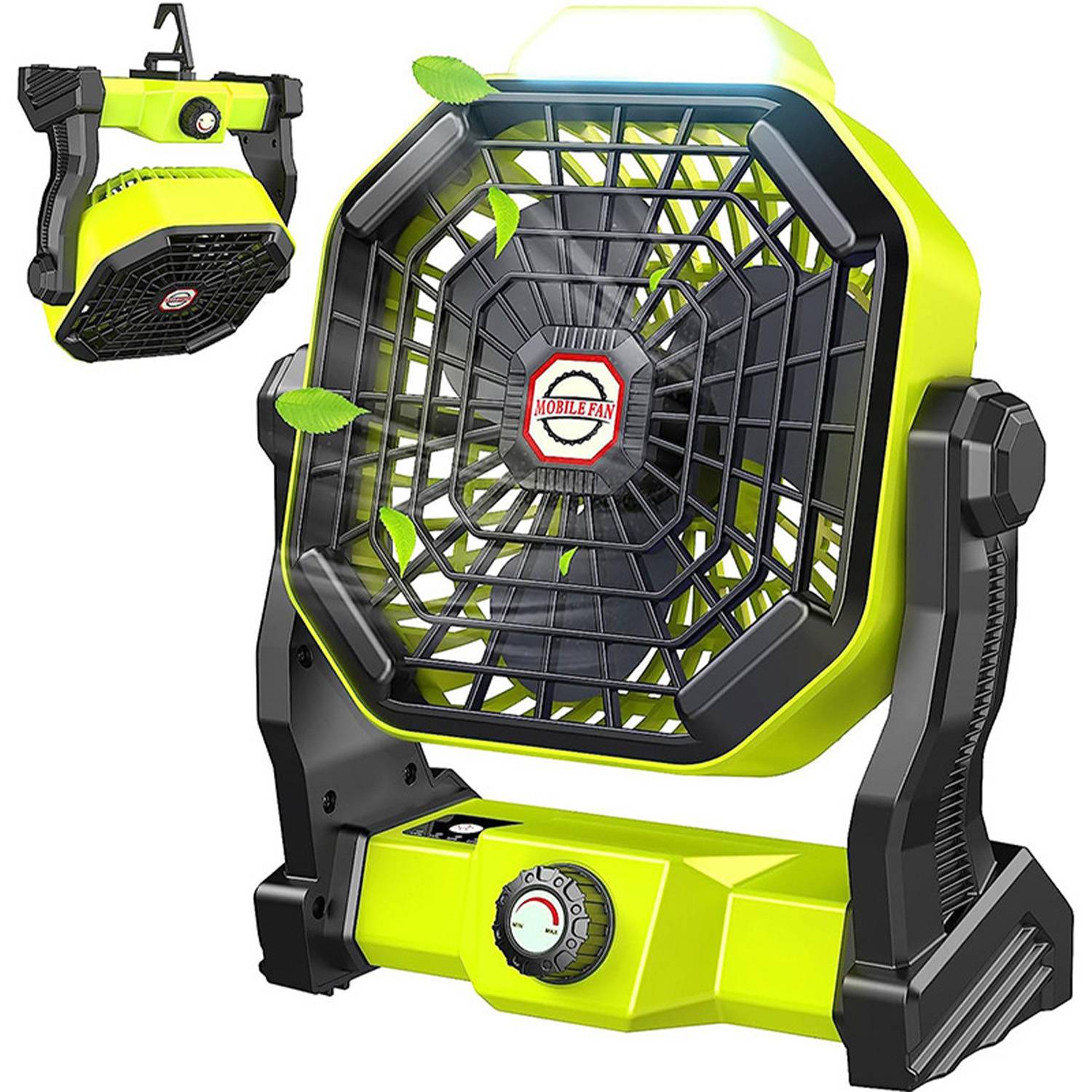 Portable Camping Fan with LED Light 7
