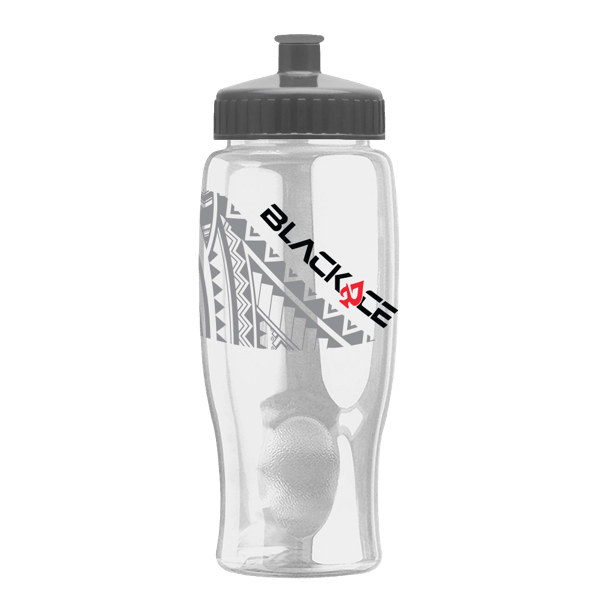 Rotation 27oz Transparent Contour Bottle w/Push-Pull Lid 9