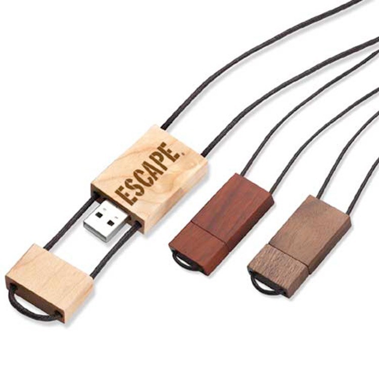 Woodwear USB flash drive with lanyard 2