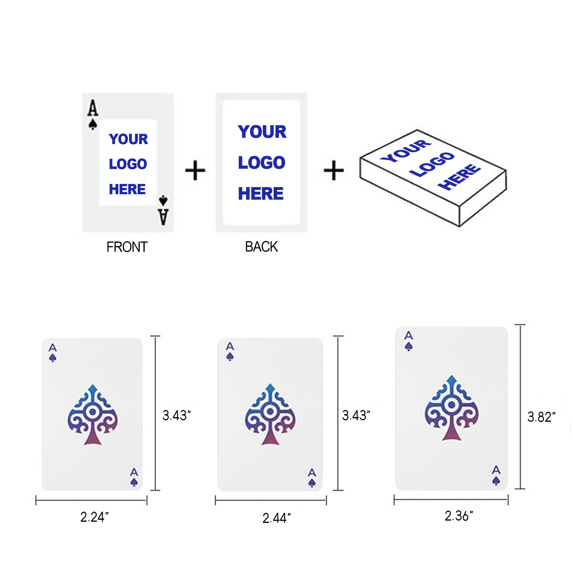 MOQ 100 Custom Playing Porker Cards 2