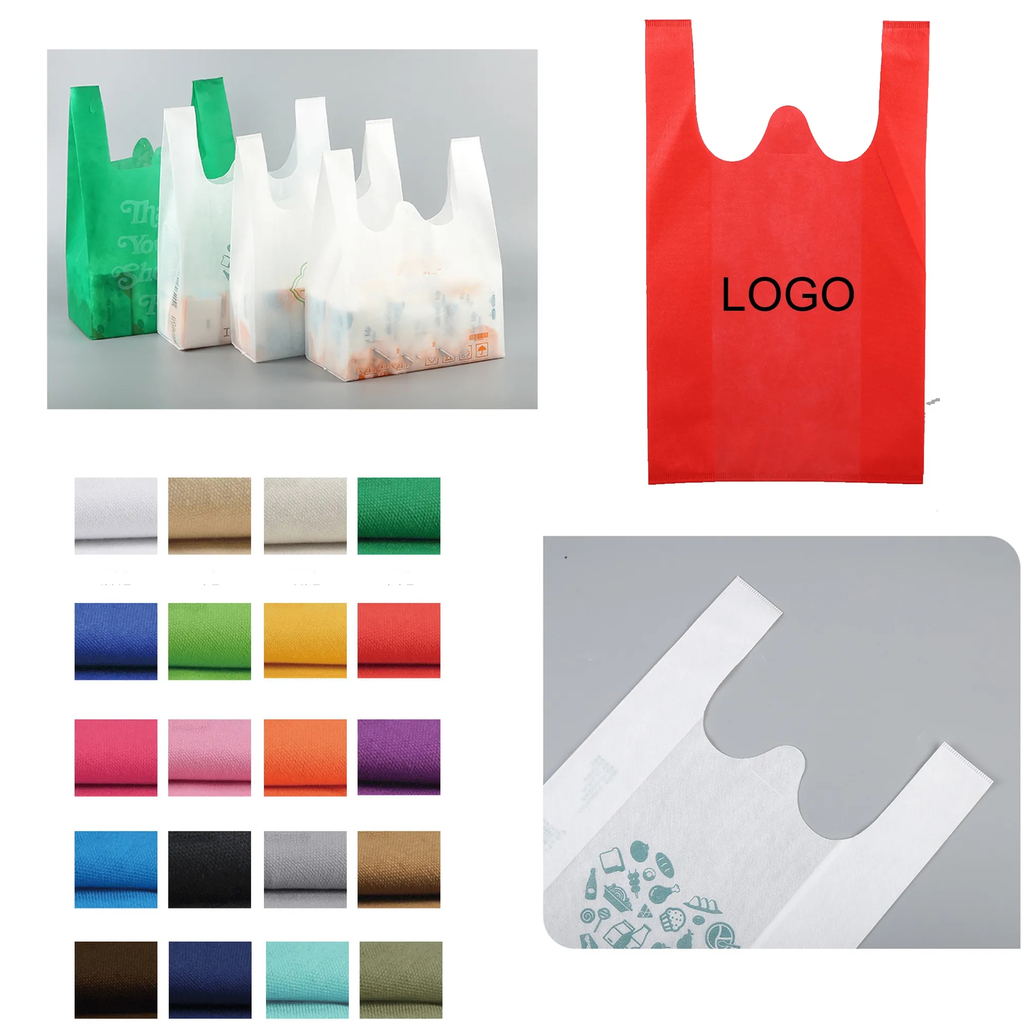 Full Color Imprint Non-woven Shopping Bag