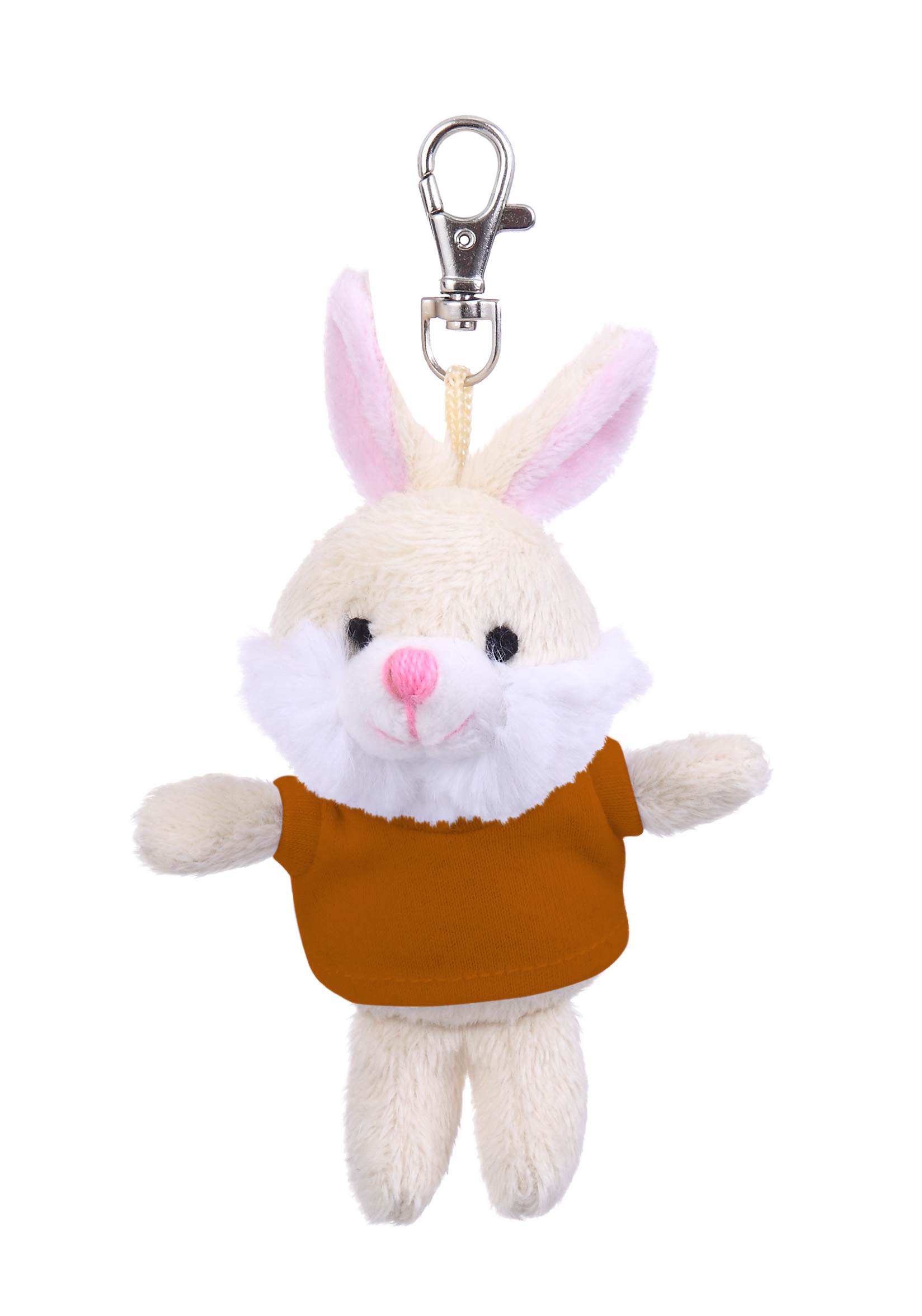 Soft Plush Bunny Keychain with Tee 4