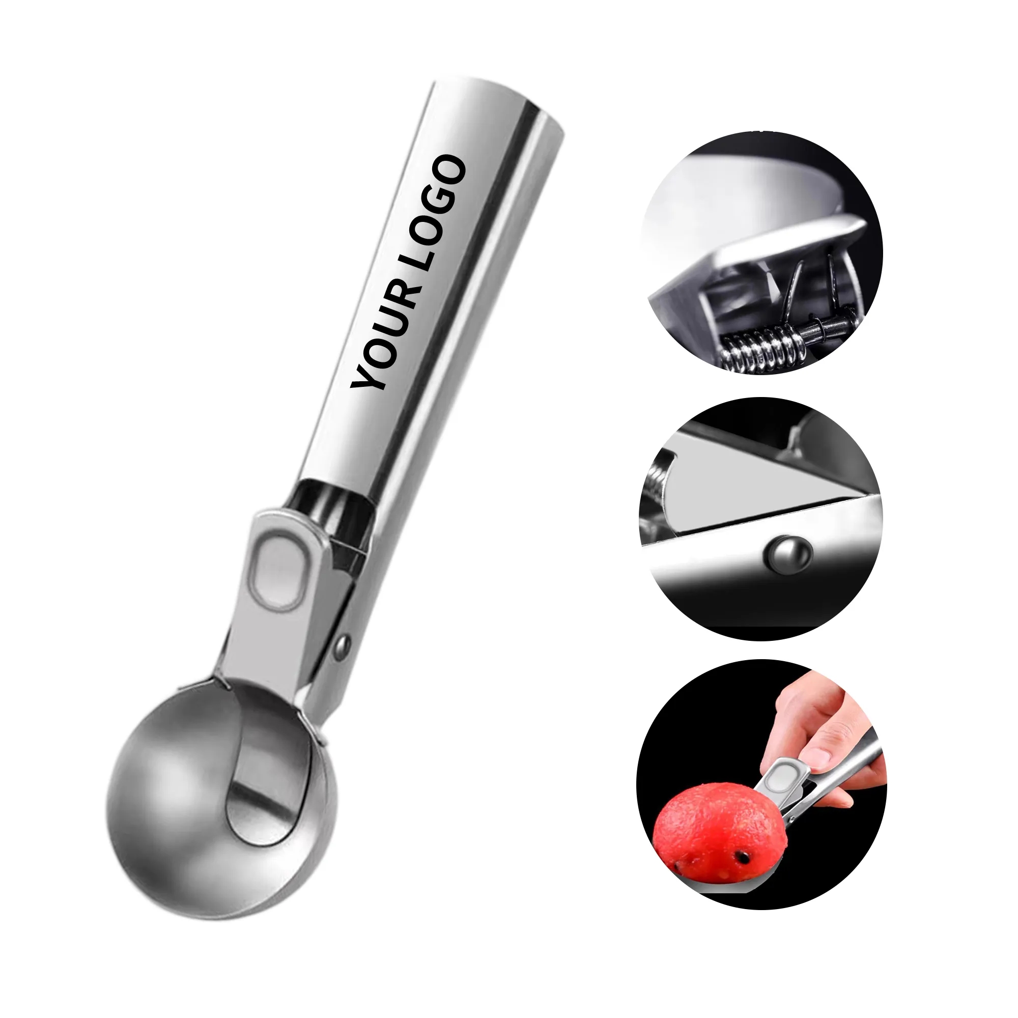 Stainless Steel Ice Cream Scoop with Trigger 3