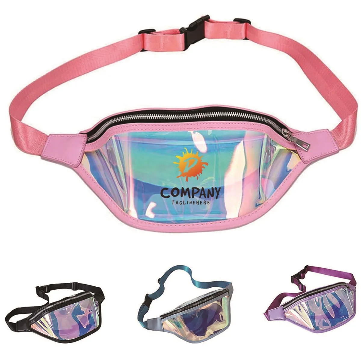 Holographic Laser Clear Pack Fashion Travel Sport Waist Bag 1