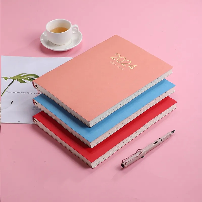 A4 Lined Daily 2025 PU Journal Planner Notebook Thick Page 7