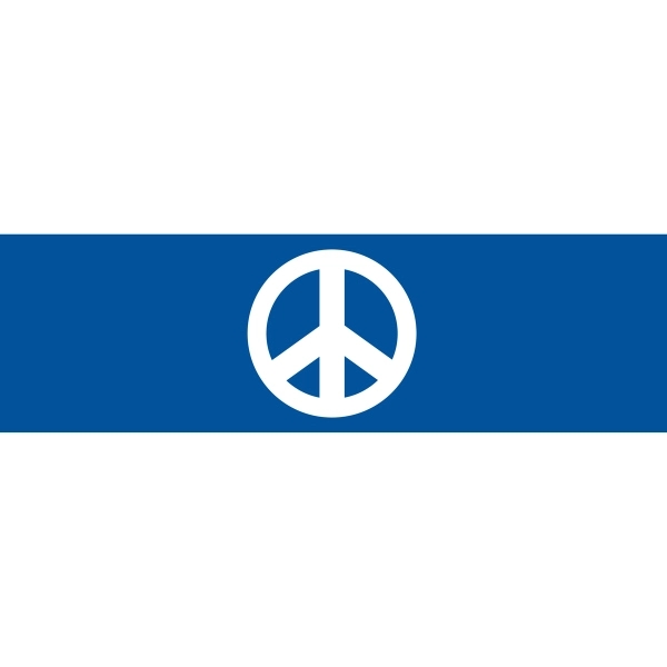 Peace Window Decals 3" x 10" 1