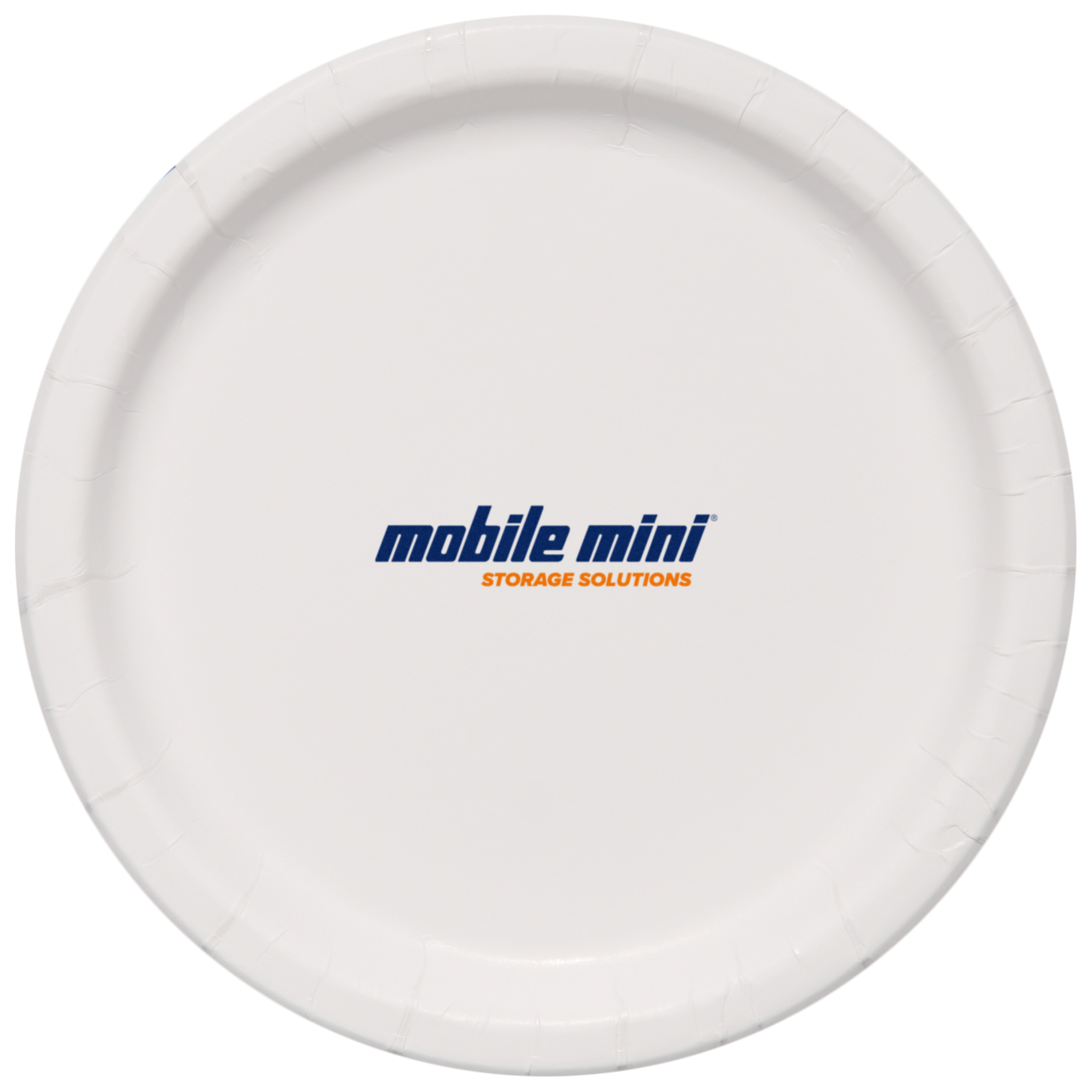 9.000" Plain Medium Weight Coated Paper Plate Round White Tradition Print 5